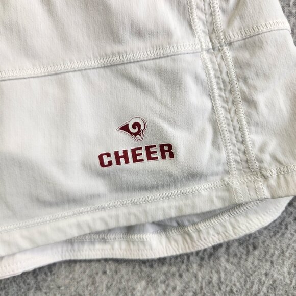 Lululemon Skort Womens 6 White Pace Rival Skirt Owasso Oklahoma Cheer Leading - Picture 2 of 15